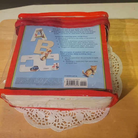 Vintage Style Dick & Jane Alphabet Book Bag - Picture 2 of 16